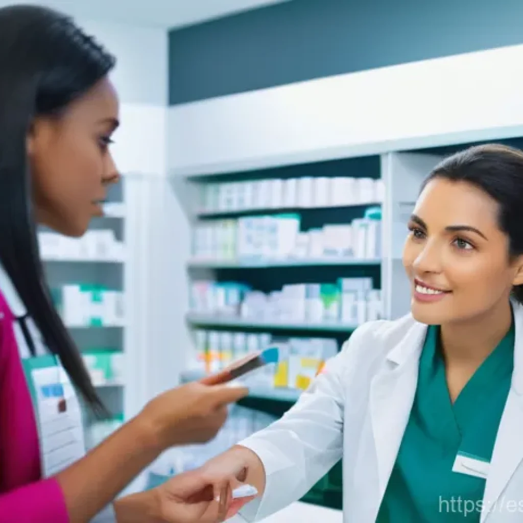 조울증 약물 비용 비교 - **Image Prompt 1: Pharmacist and Patient Discussion**
    A brightly lit, modern pharmacy interior. ...