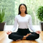 강박증 극복 사례 - **Prompt 1: Serene Mindfulness Practice**
"A diverse young adult, approximately 25-35 years old,...